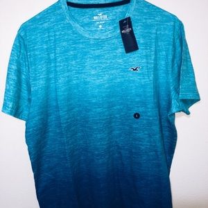 Hollister light blue ombré tee shirt